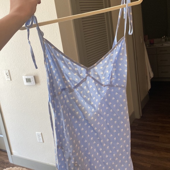 For Love & Lemons Sweetheart MIDI Dress in Periwinkle - Picture 3 of 5